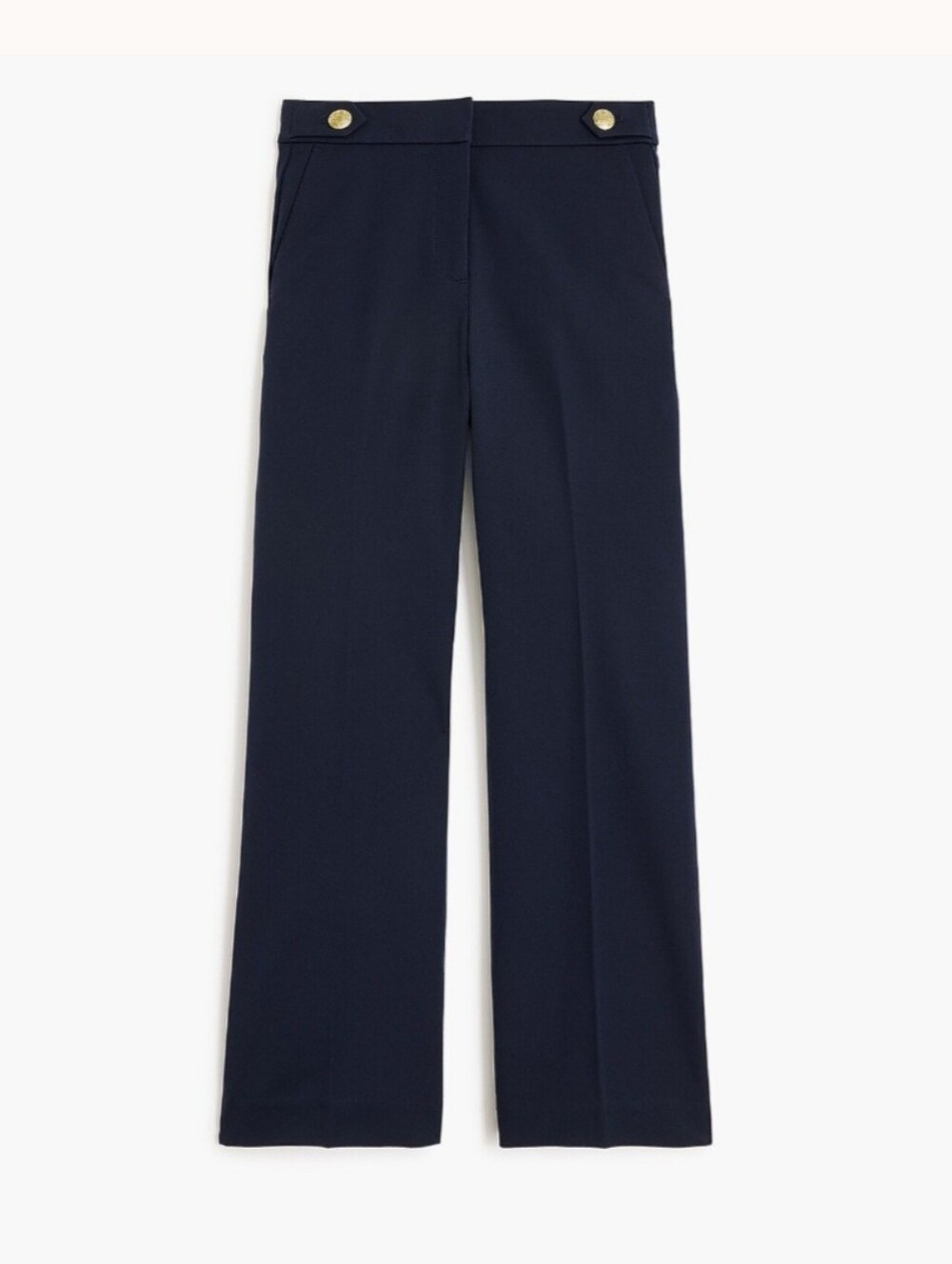 J Crew Cropped Wide Leg Sailor Trousers (Petite)